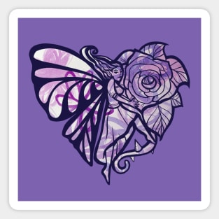 Purple Fairy Garden Magnet